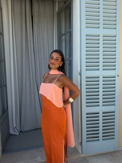 Joanna | Vestido en naranja
