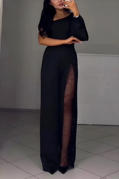 Léonie | Mono con perneras anchas