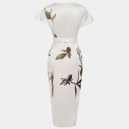 Agatha | Vestido cruzado con estampado floral
