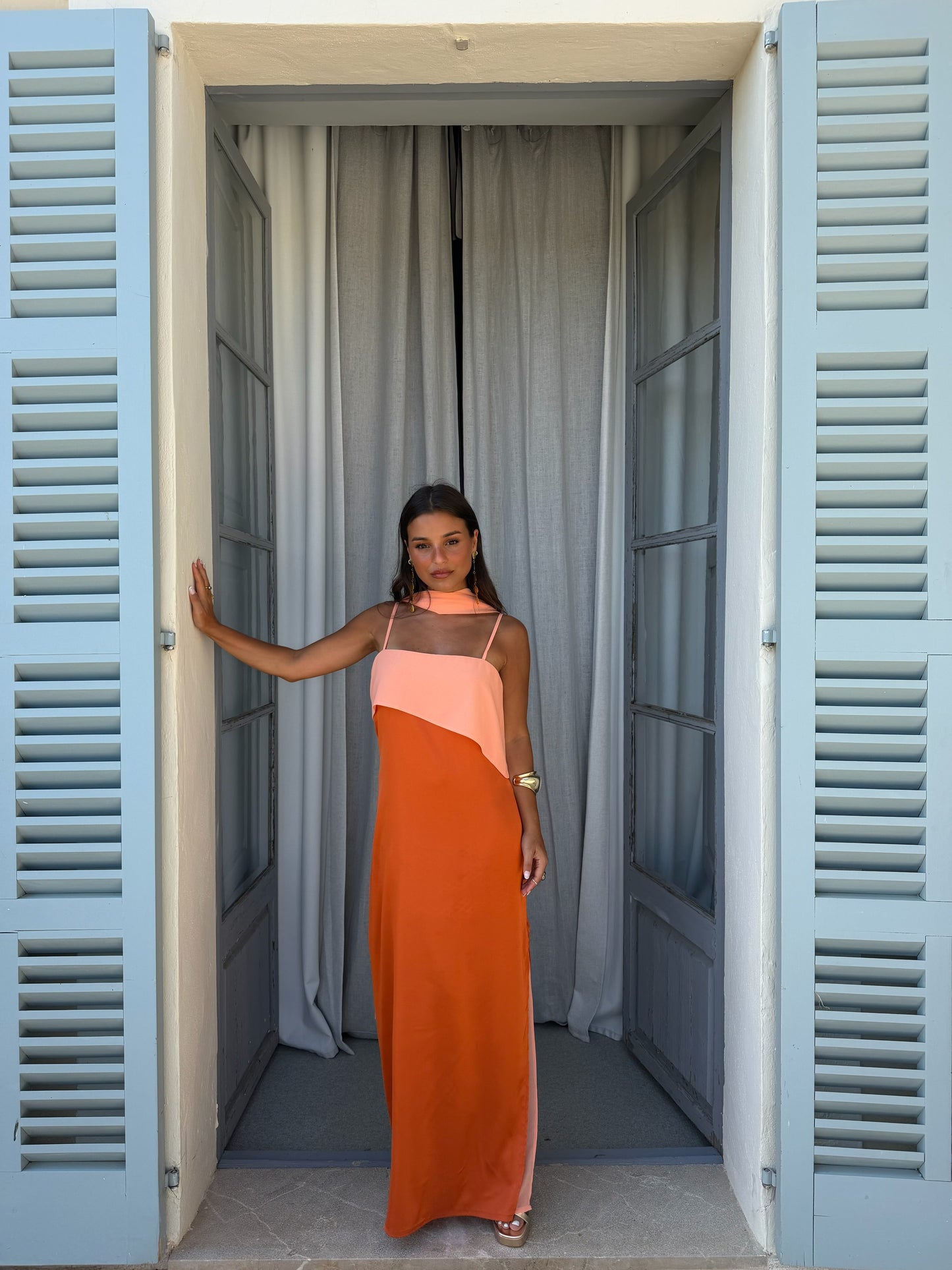 Joanna | Vestido en naranja