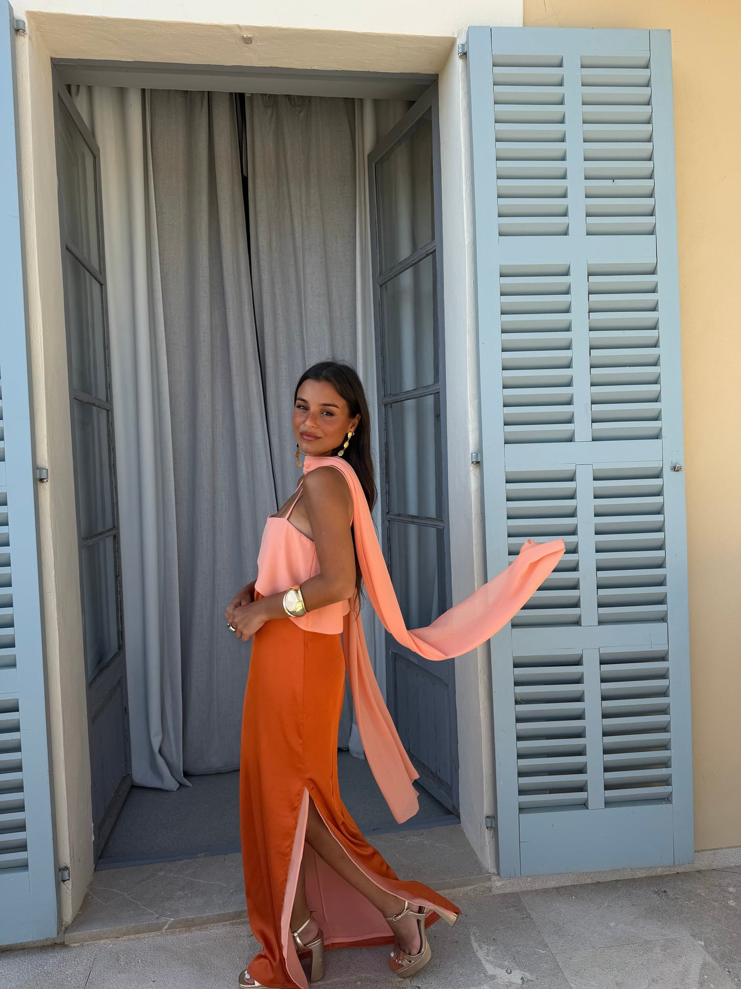 Joanna | Vestido en naranja
