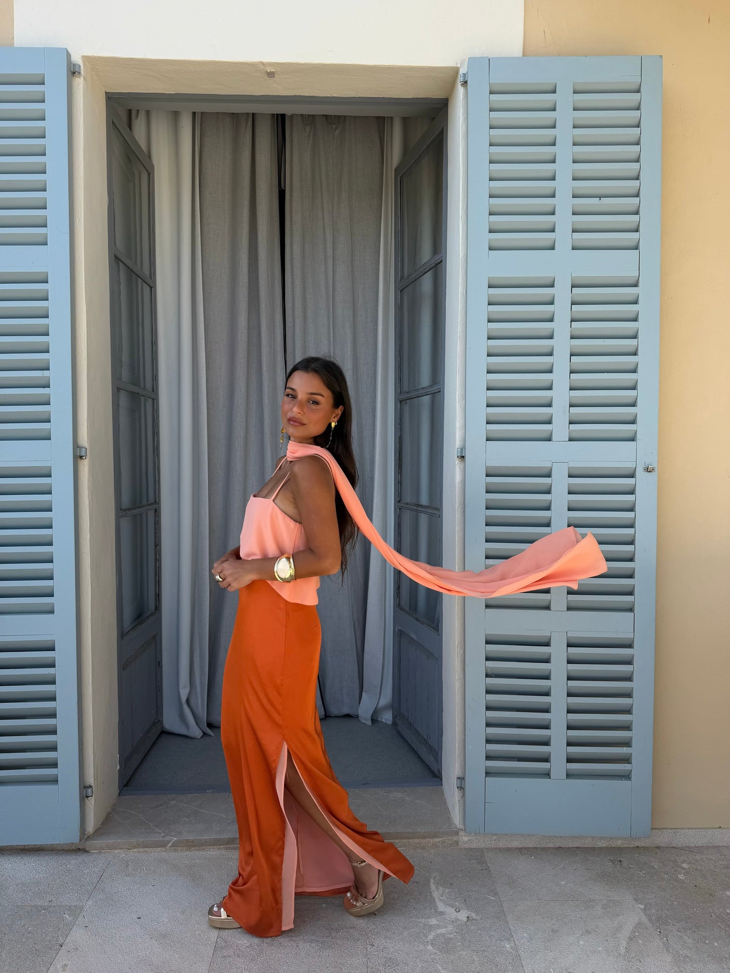 Joanna | Vestido en naranja