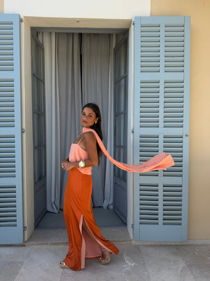 Joanna | Vestido en naranja
