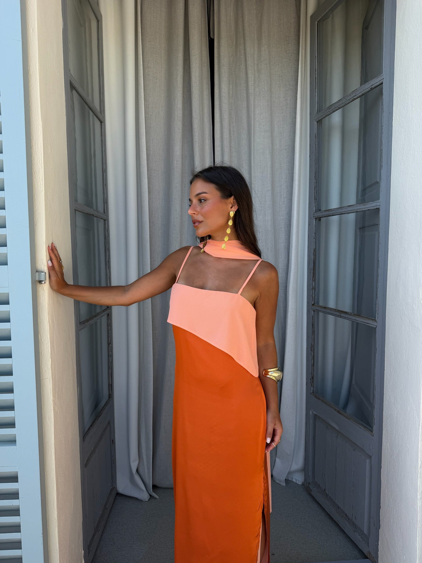 Joanna | Vestido en naranja