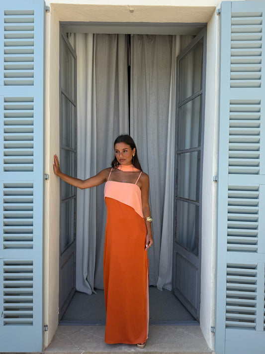 Joanna | Vestido en naranja