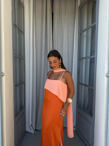 Joanna | Vestido en naranja