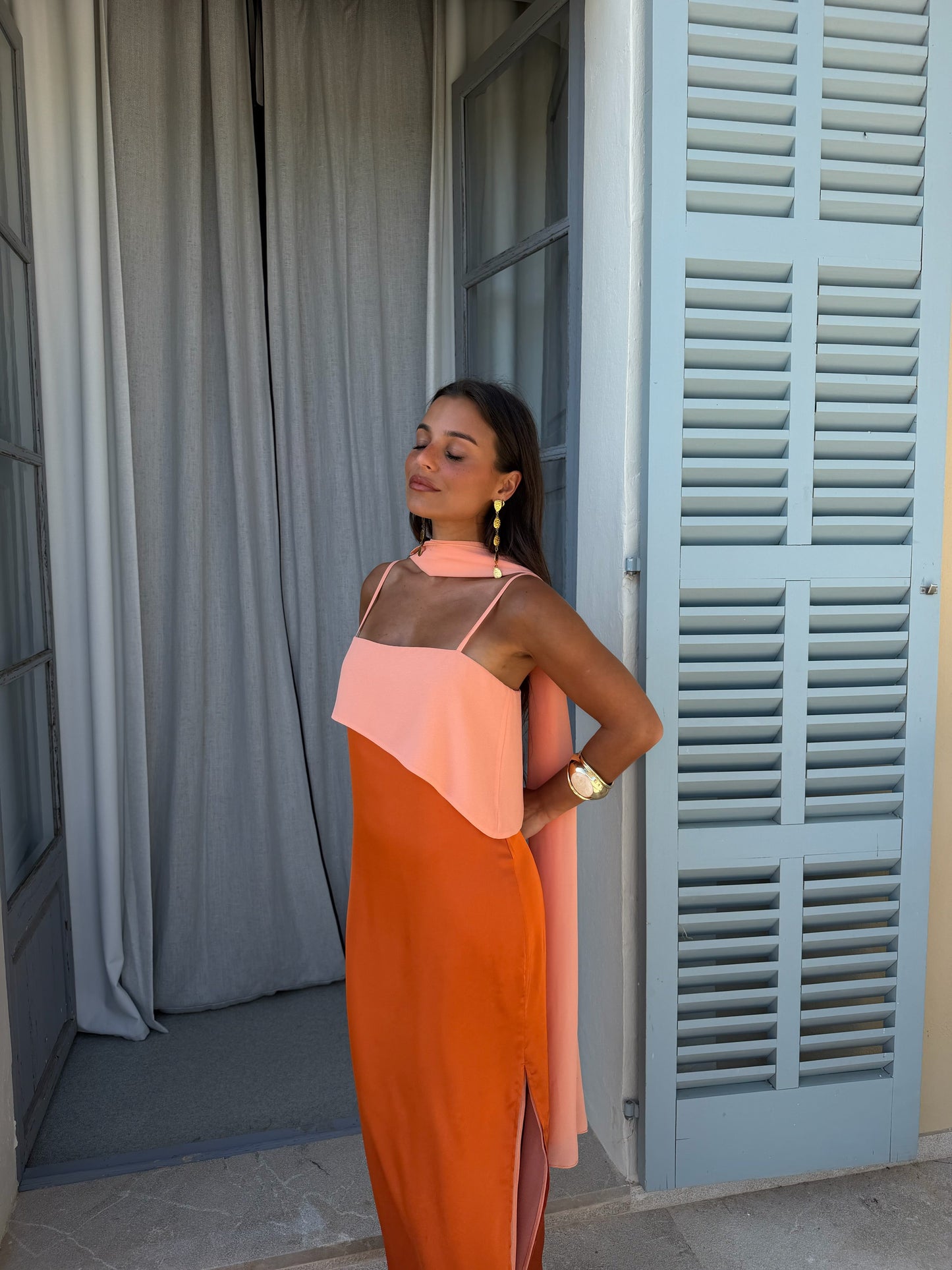Joanna | Vestido en naranja