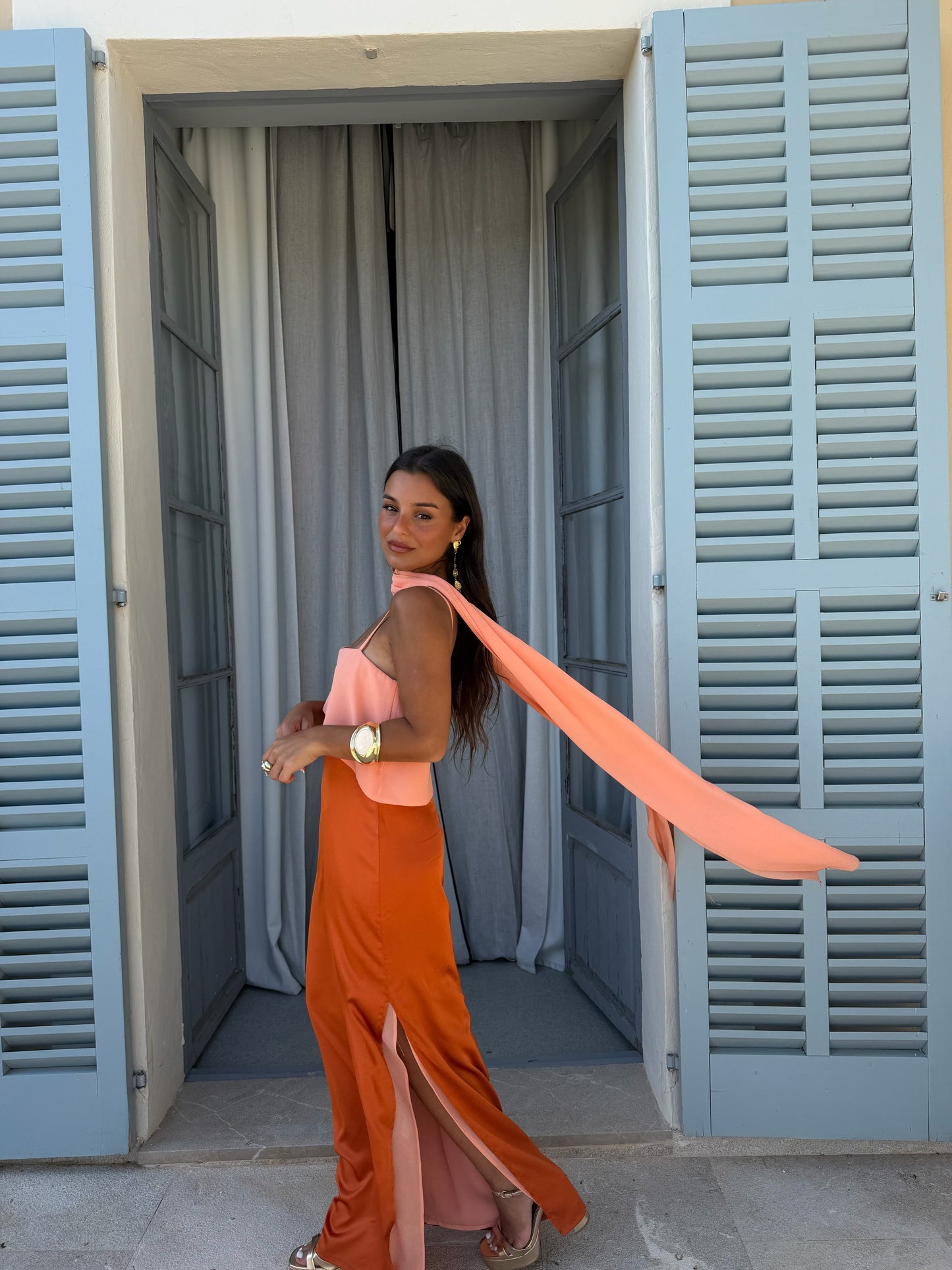 Joanna | Vestido en naranja