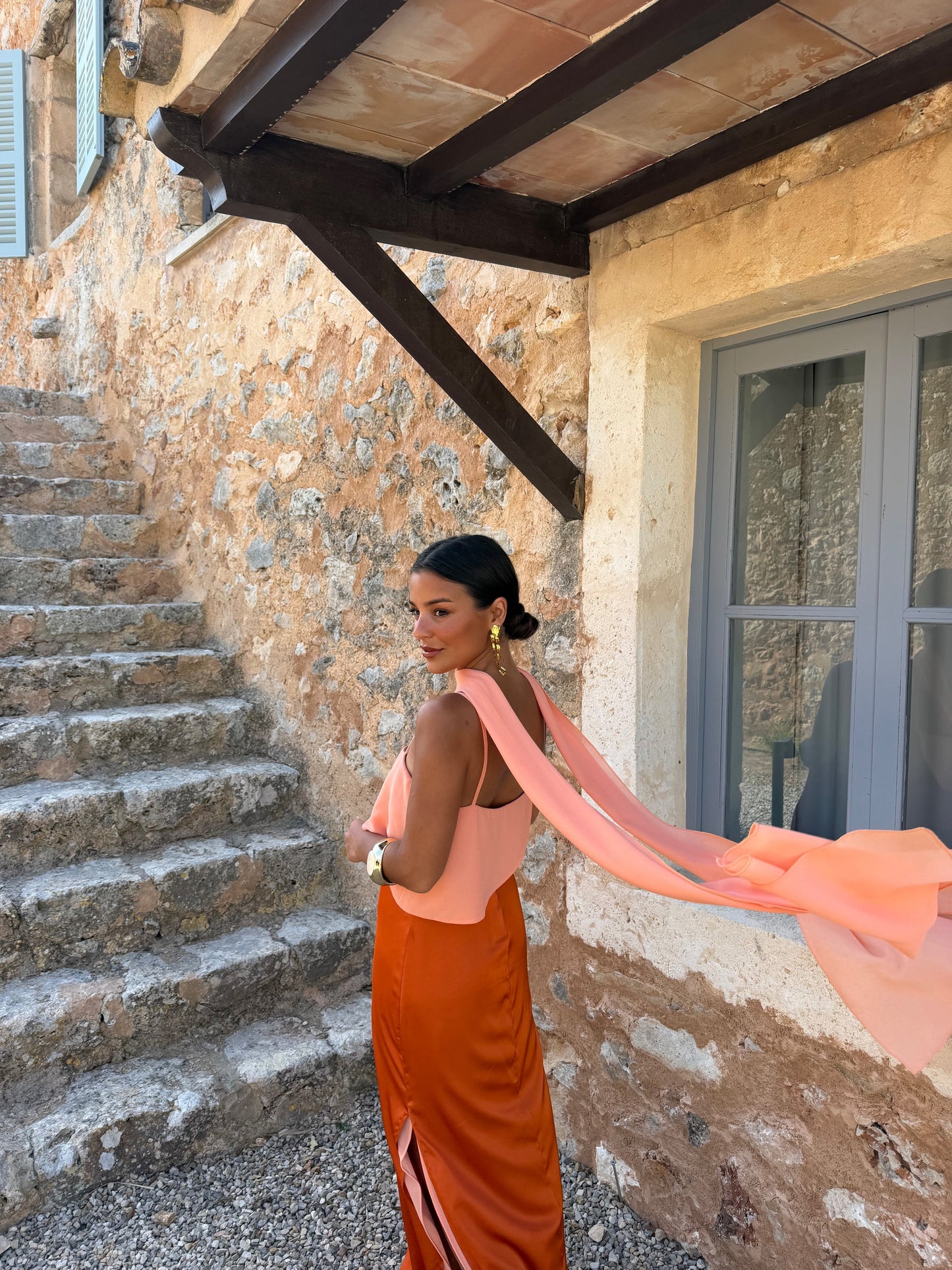 Joanna | Vestido en naranja