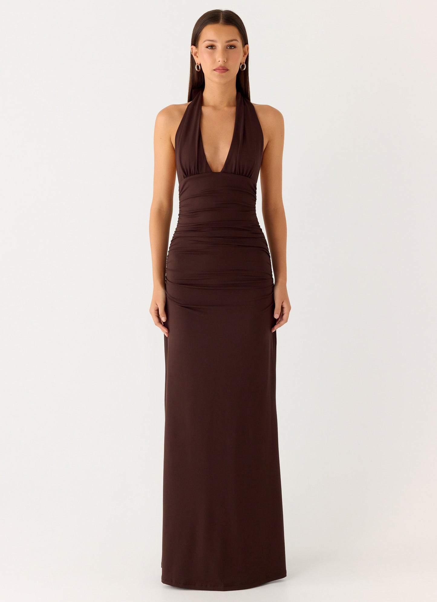 Carmen | Vestido largo con cintura fruncida