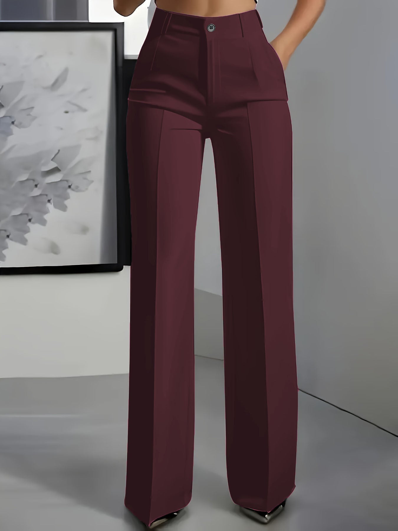 Kimberly | Pantalones de cintura alta y pierna ancha
