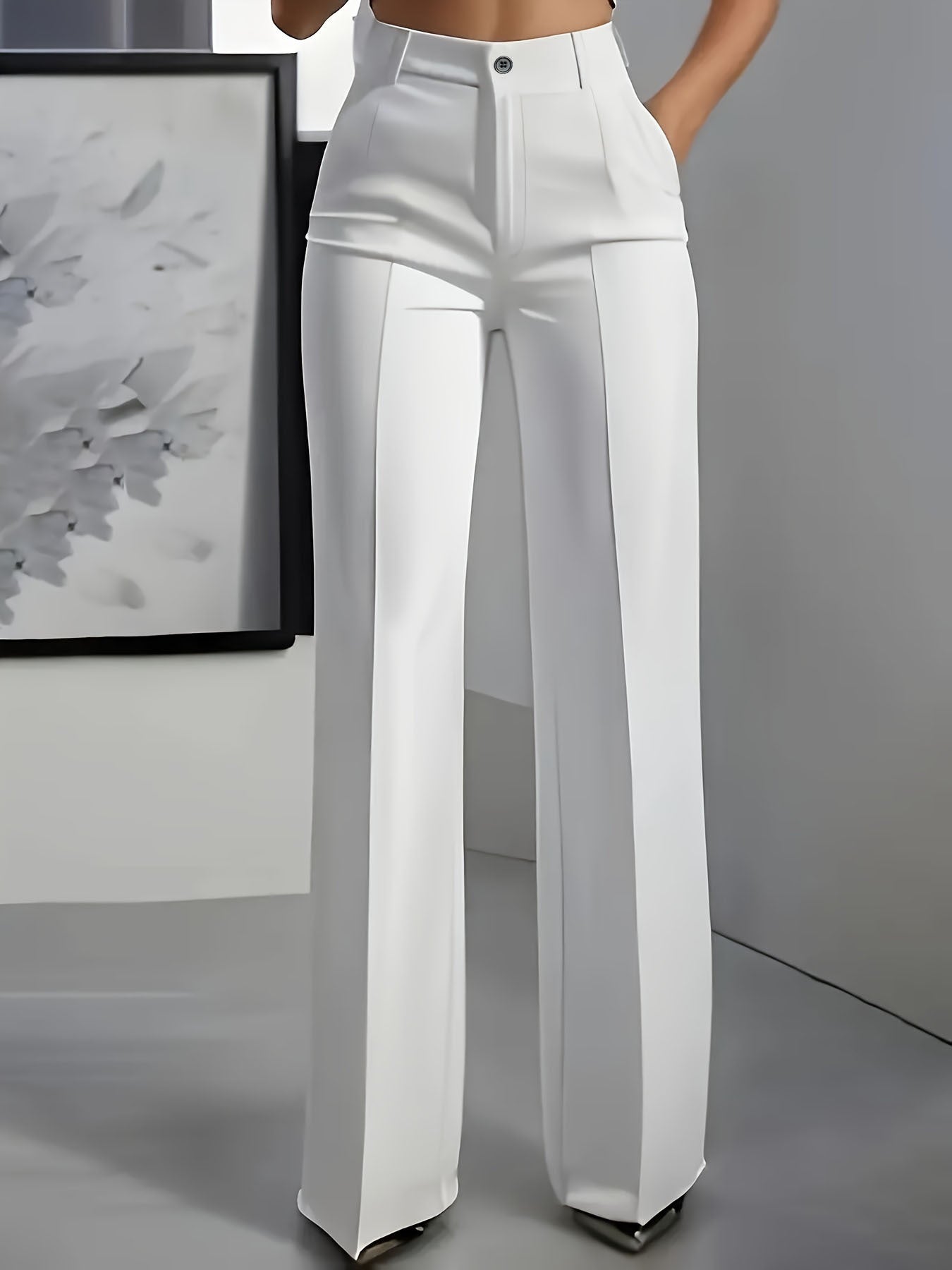 Kimberly | Pantalones de cintura alta y pierna ancha