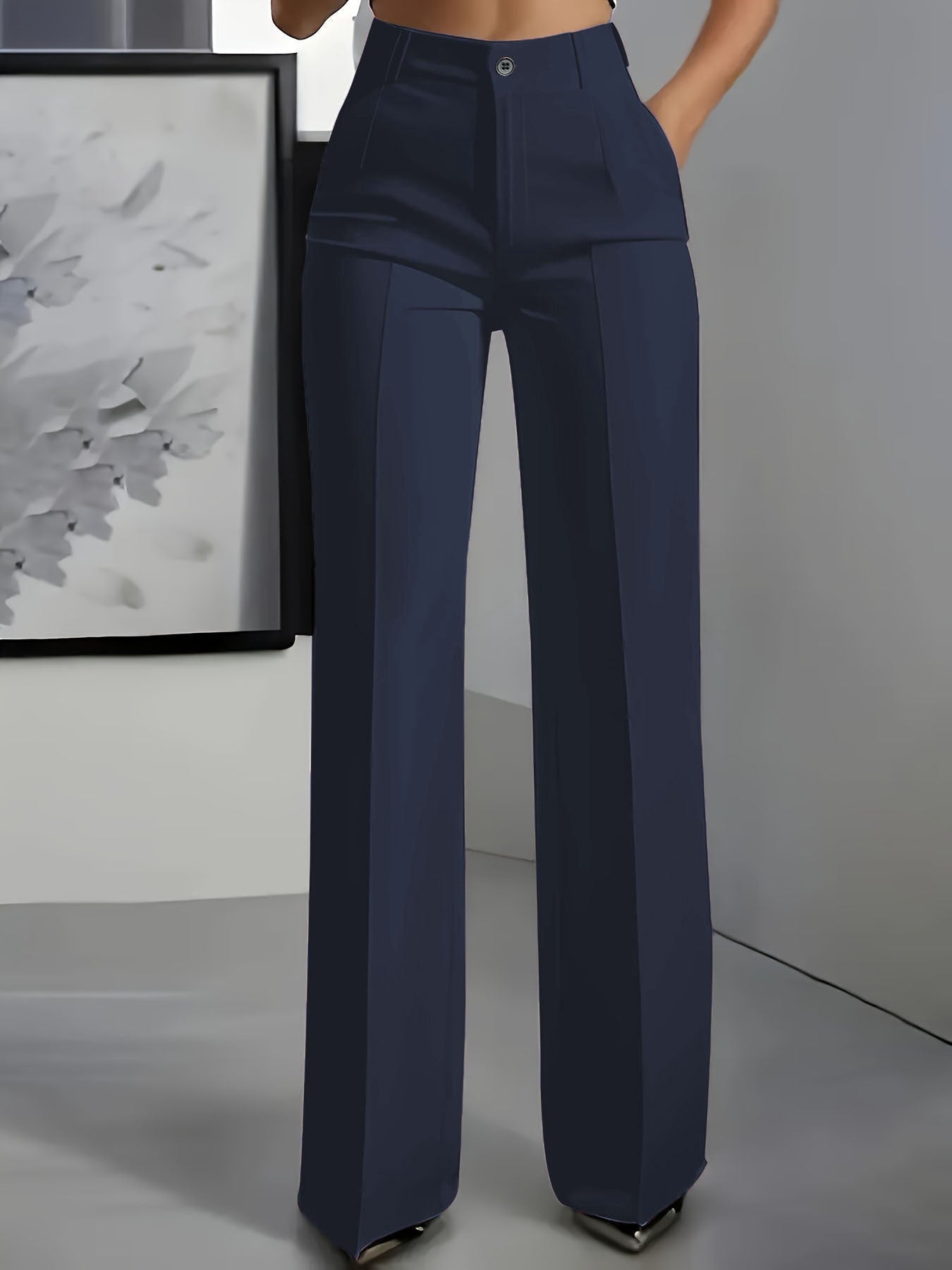 Kimberly | Pantalones de cintura alta y pierna ancha