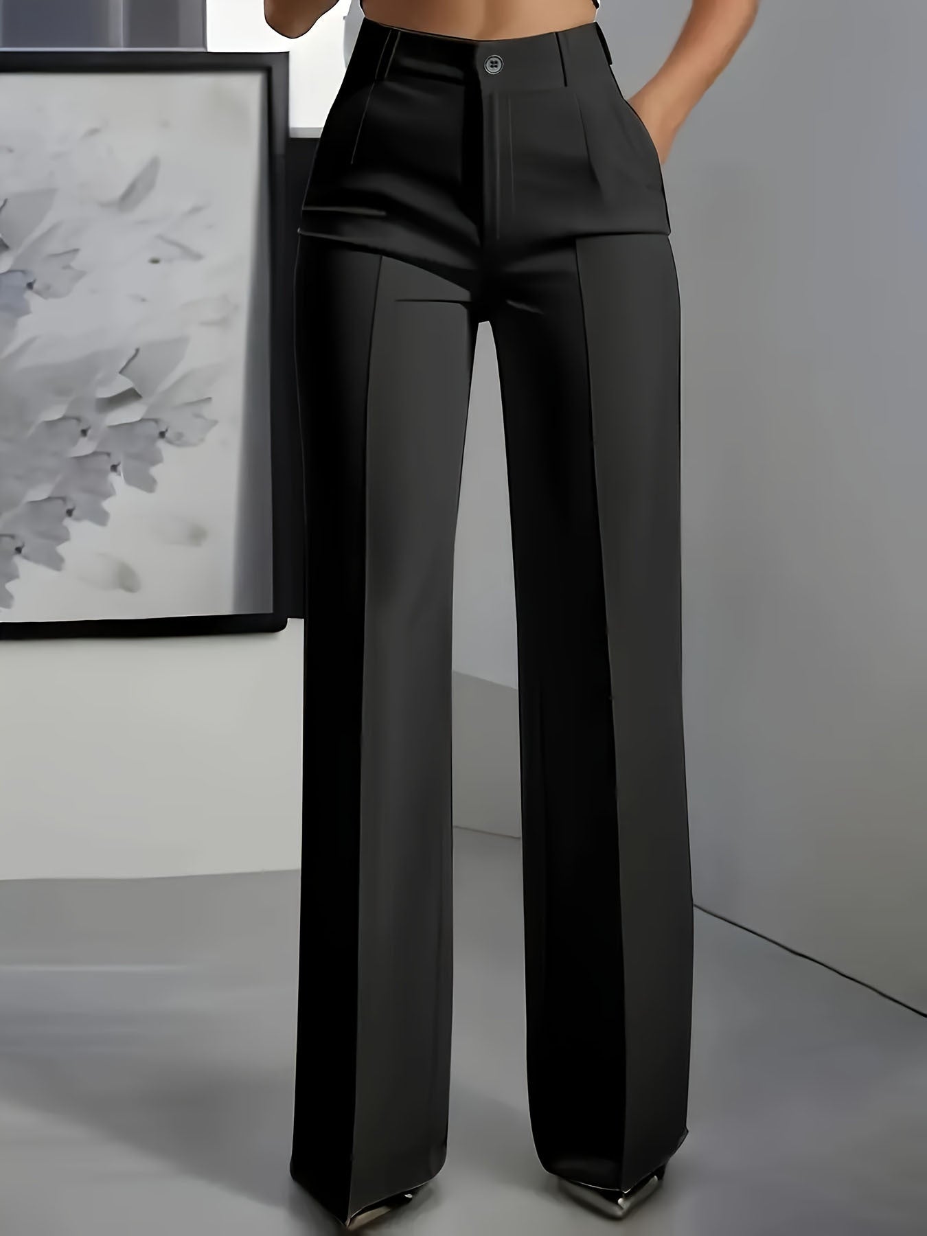 Kimberly | Pantalones de cintura alta y pierna ancha