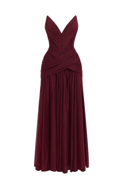Persephara | Vestido largo - Laca de cerezo