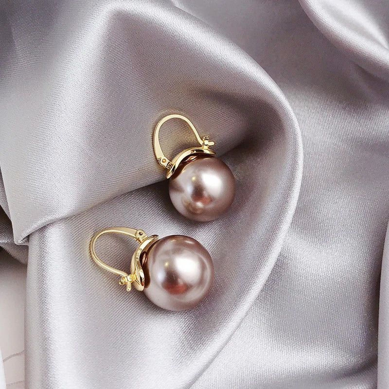 Pendientes de perlas en oro