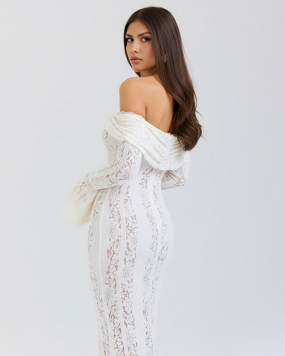 Alessandra | Vestido largo de encaje muy llamativo