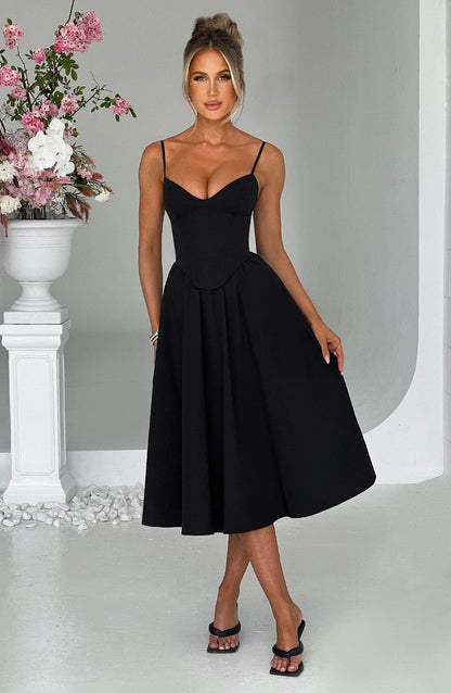 Maileen | Vestido midi estilo corsé