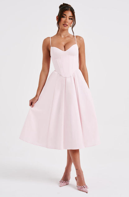 Maileen | Vestido midi estilo corsé