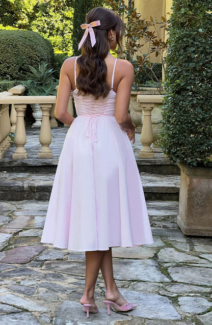 Maileen | Vestido midi estilo corsé