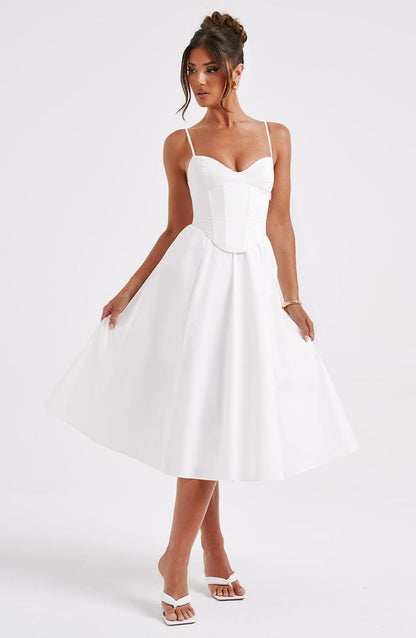 Maileen | Vestido midi estilo corsé