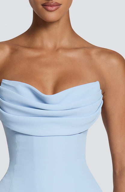 Marlowe | Vestido Midi  - Azul glaciar