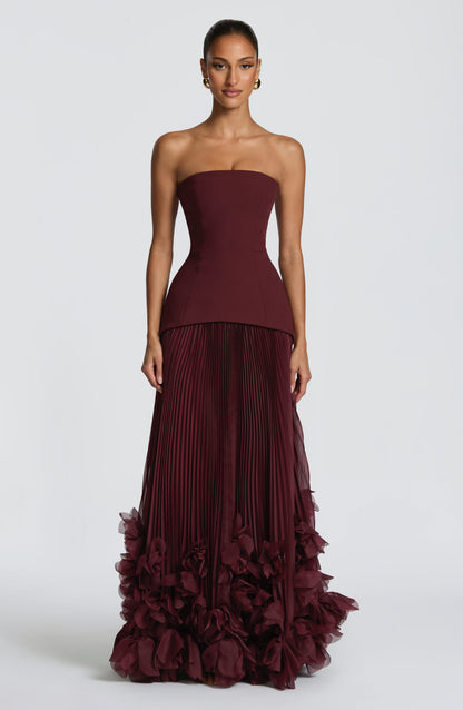 Isadora | Vestido Burdeos
