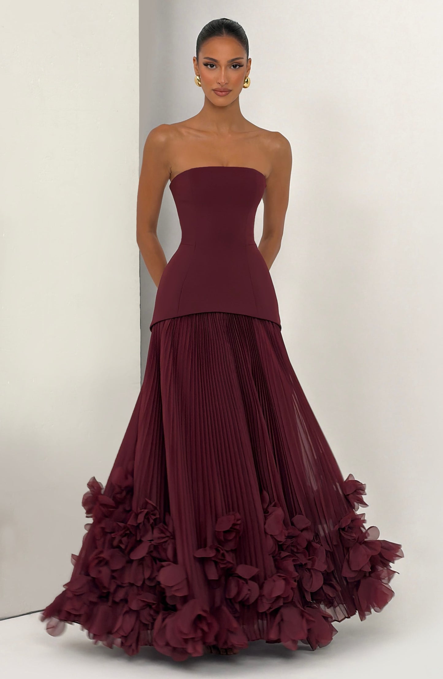 Isadora | Vestido Burdeos