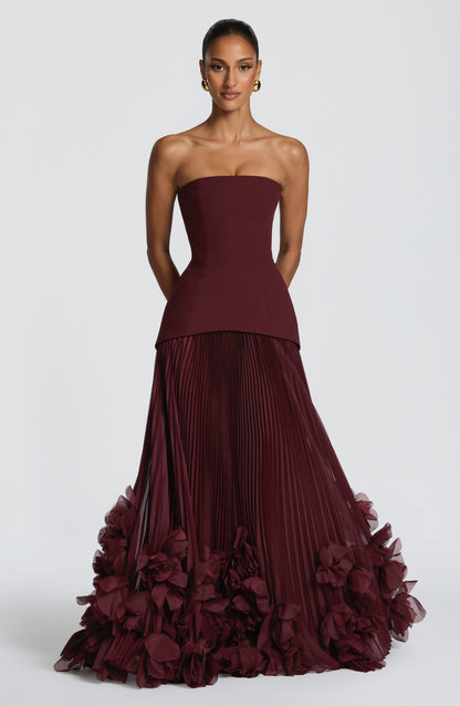 Isadora | Vestido Burdeos